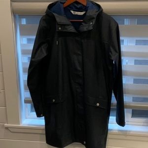 Navy Helly Hansen woman’s rain coat size L